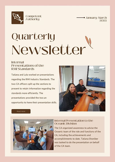 Competent Authority Newsletter 2022 First Quarter